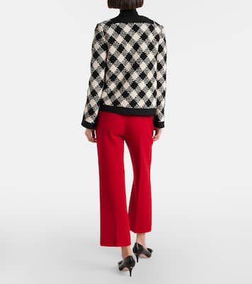 Gerade Hose VLogo aus Crêpe | Valentino