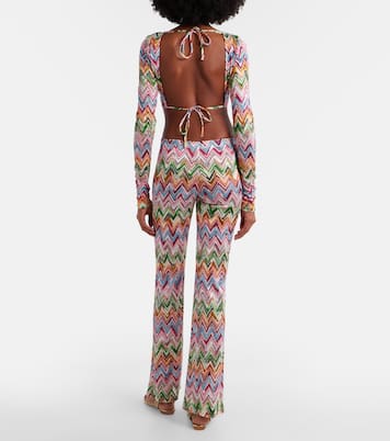 Zigzag high-rise flared pants | Missoni