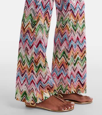 Zigzag high-rise flared pants | Missoni