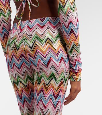 Zigzag high-rise flared pants | Missoni
