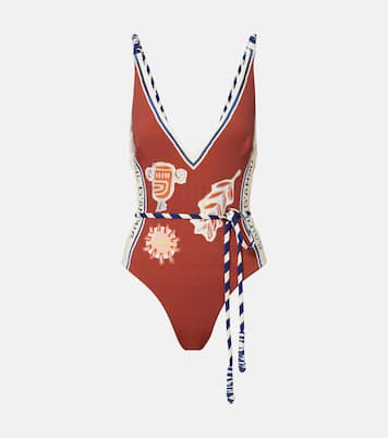 Soleil D'Amour printed swimsuit | Alémais