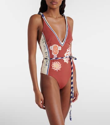 Soleil D'Amour printed swimsuit | Alémais