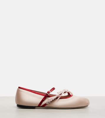 Ballerine Loli in raso con cristalli | Jimmy Choo