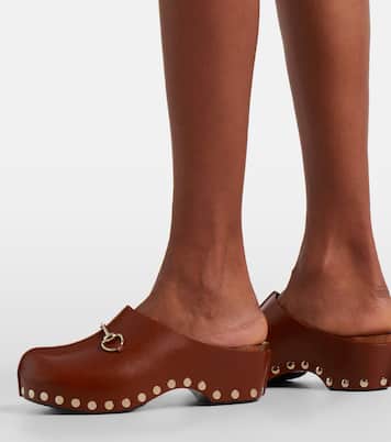 Clogs Horsebit aus Leder | Gucci