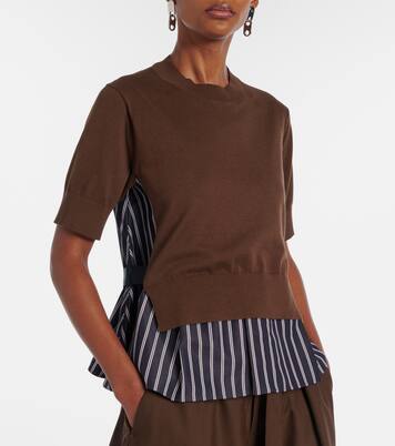 Paneled top | Sacai