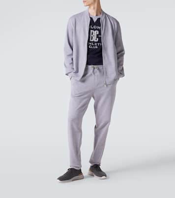 Cotton-blend jersey sweatpants | Brunello Cucinelli