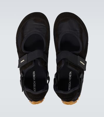 Orbit Flash suede-trimmed sneakers | Bottega Veneta