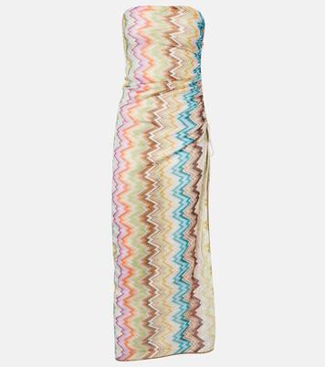 Zigzag gathered midi dress | Missoni