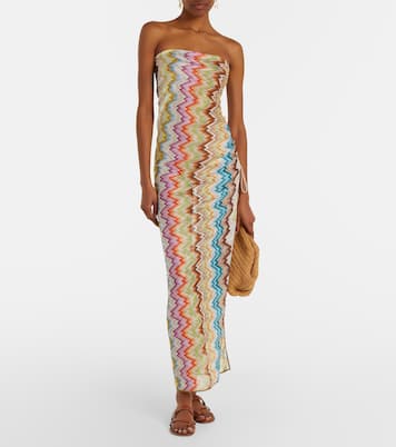 Zigzag gathered midi dress | Missoni