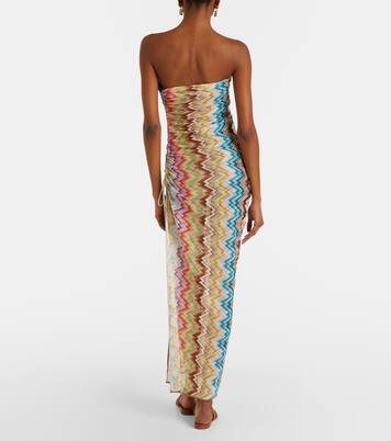 Zigzag gathered midi dress | Missoni