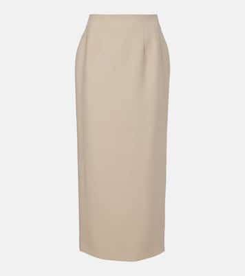 Jupe crayon en laine | Wardrobe.NYC