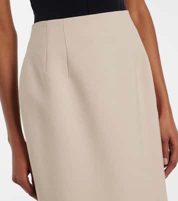 Jupe crayon en laine | Wardrobe.NYC