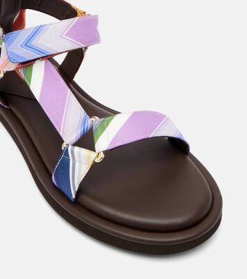 Maud Chevron twill sandals | Missoni