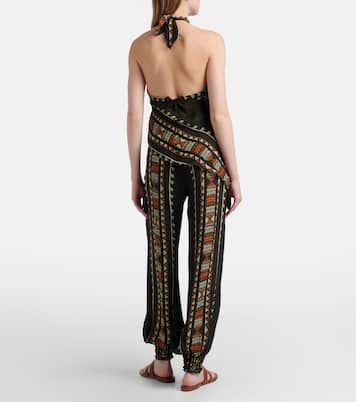 Pantaloni Nareem a palloncino in georgette di seta | Johanna Ortiz