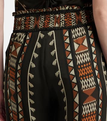 Pantaloni Nareem a palloncino in georgette di seta | Johanna Ortiz