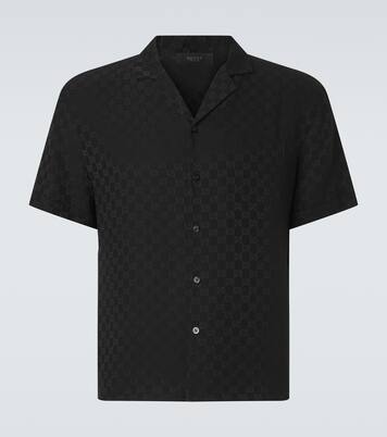 Hemd GG aus Seiden-Jacquard | Gucci