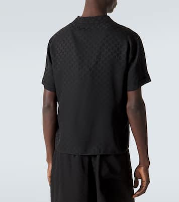 Hemd GG aus Seiden-Jacquard | Gucci