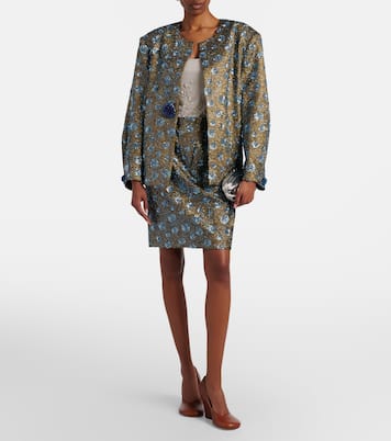 Floral sequined oversized jacket | Jacques Wei