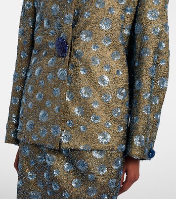 Floral sequined oversized jacket | Jacques Wei