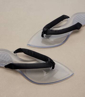 Invisible satin thong sandals | Alaïa