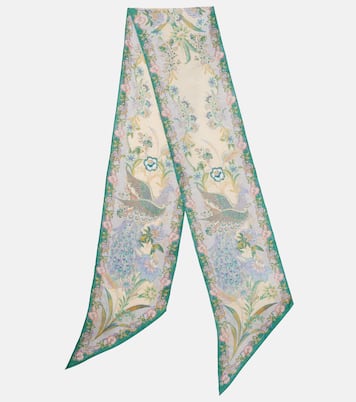 Floral silk scarf | Zimmermann