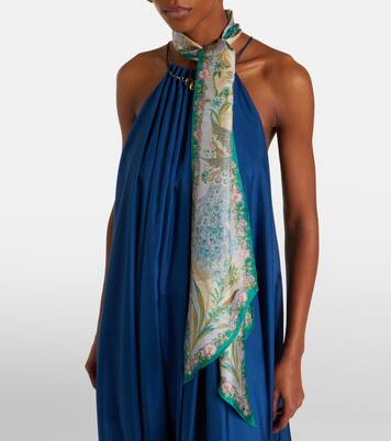 Floral silk scarf | Zimmermann