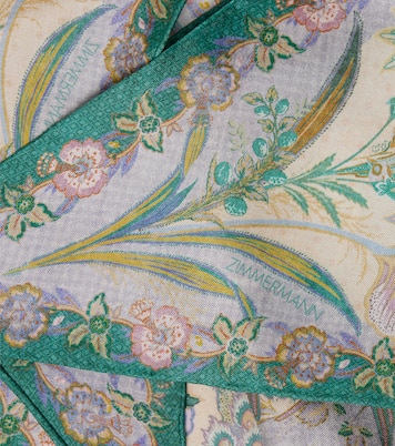 Floral silk scarf | Zimmermann