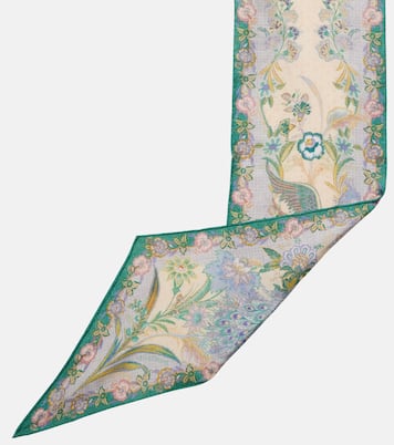 Floral silk scarf | Zimmermann