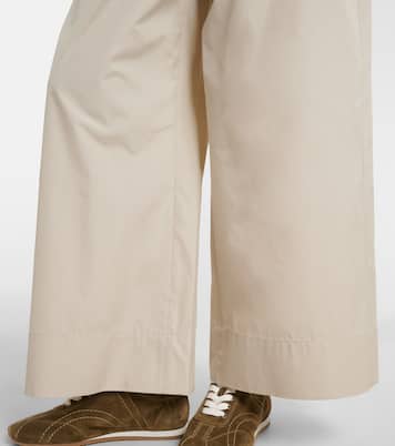 Cotton poplin wide-leg pants | 'S Max Mara