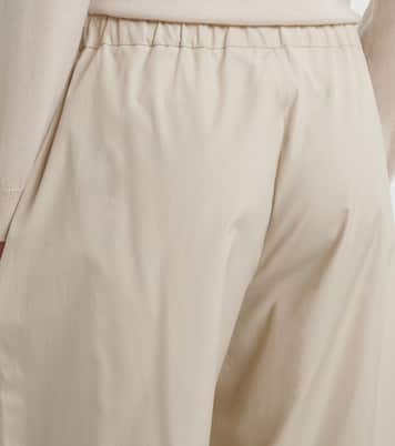 Cotton poplin wide-leg pants | 'S Max Mara
