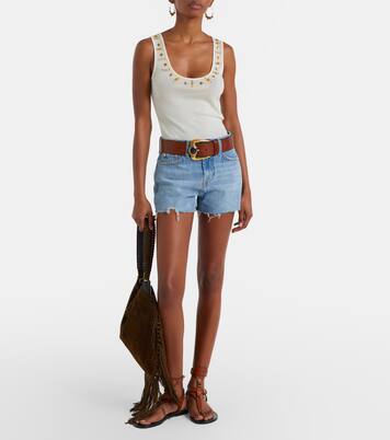June denim shorts | 7 For All Mankind