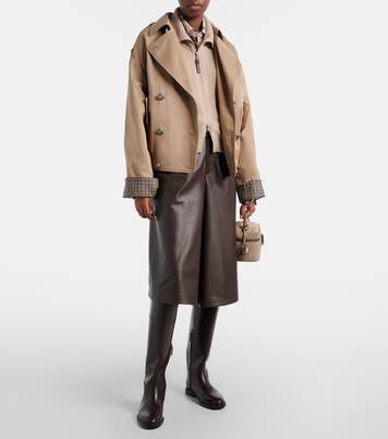 Leather Bermuda shorts | Brunello Cucinelli