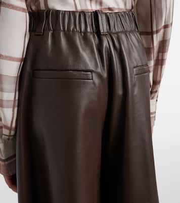 Leather Bermuda shorts | Brunello Cucinelli