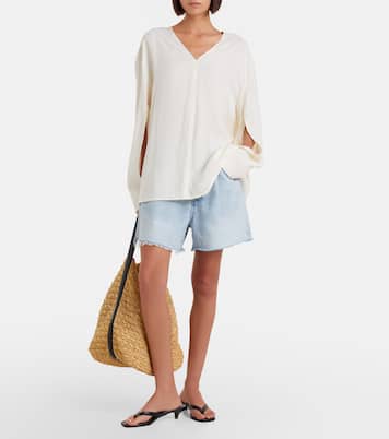 Rhoda 프레이드 데님 쇼츠 | Agolde