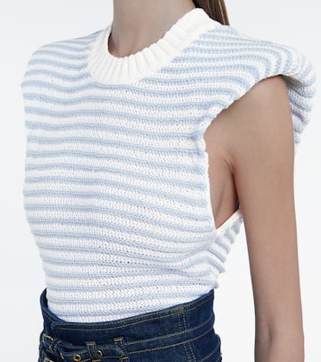 Top a righe in misto cotone | Philosophy di Lorenzo Serafini