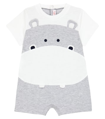 Baby hippo cotton bodysuit | Il Gufo