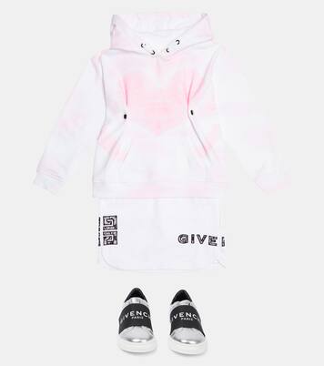 Sweat-shirt à capuche tie & dye en coton | Givenchy Kids