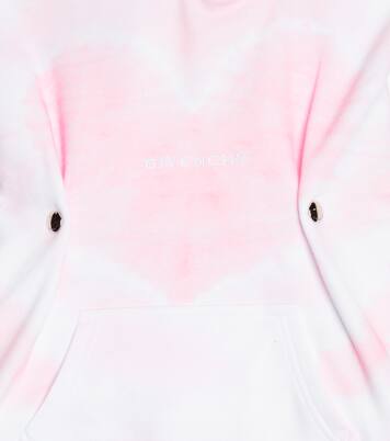 Sweat-shirt à capuche tie & dye en coton | Givenchy Kids