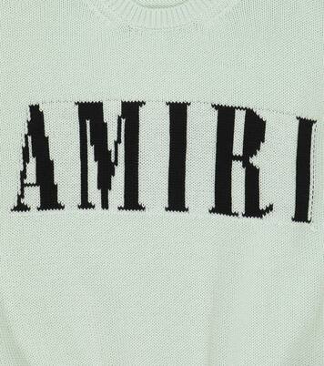 Intarsia-knit cotton and cashmere sweater | Amiri Kids