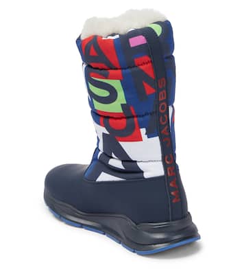 Printed leather snow boots | Marc Jacobs Kids