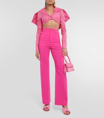 Cropped-Hemd La Chemise Meio aus Baumwolle | Jacquemus