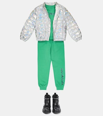 Logo cotton jersey sweatpants | Balmain Kids