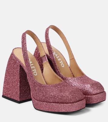 Pumps slingback Bulla Jill con glitter | Nodaleto