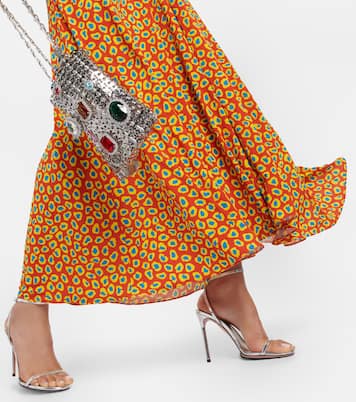 Low-rise printed jersey maxi skirt | Rabanne