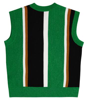 Striped wool and cashmere sweater vest | Burberry Kids