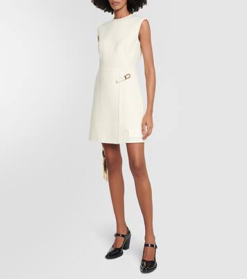 Verziertes Minikleid aus einem Wollgemisch | Prada