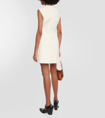 Verziertes Minikleid aus einem Wollgemisch | Prada