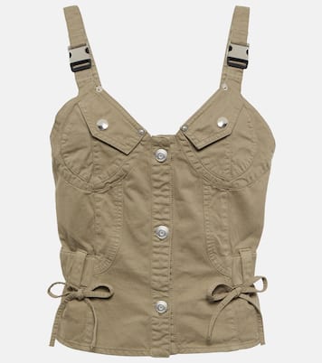 Utility bustier cotton top | Coperni