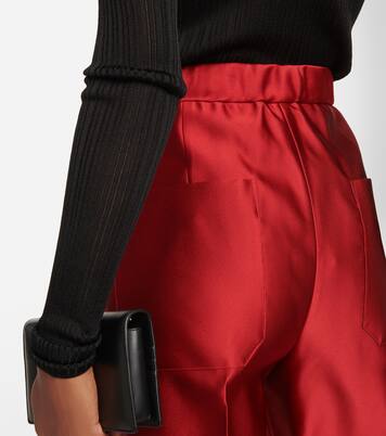 Silk duchesse tapered pants | Tom Ford