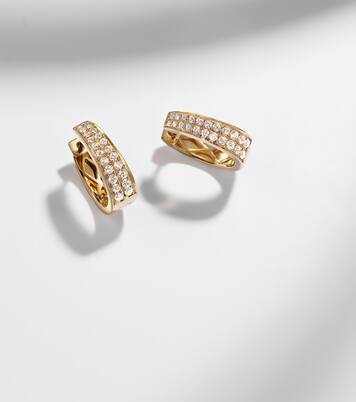 Ohrringe Meryl Small aus 18kt Gelbgold mit Diamanten | Anita Ko